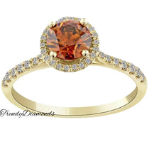 GOLD DIAMOND ENGAGEMENT RINGS