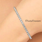 6.50ctw Round Brilliant Diamond Eternity Tennis Bracelet set in 14k White Gold