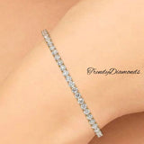 6.50ctw Round Brilliant Diamond Eternity Tennis Bracelet set in 14k Yellow Gold