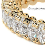 6.50ctw Round Brilliant Diamond Eternity Tennis Bracelet set in 14k Yellow Gold