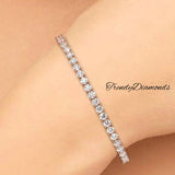 8.50ctw Round Brilliant Diamond Eternity Tennis Bracelet set in 14k Rose Gold