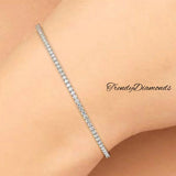 1.80ctw Round Brilliant Diamond Eternity Tennis Bracelet set in 14k White Gold