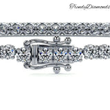 1.80ctw Round Brilliant Diamond Eternity Tennis Bracelet set in 14k White Gold