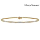 1.80ctw Round Brilliant Diamond Eternity Tennis Bracelet set in 14k Yellow Gold