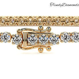 1.80ctw Round Brilliant Diamond Eternity Tennis Bracelet set in 14k Yellow Gold