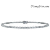 2.50ctw Round Brilliant Diamond Eternity Tennis Bracelet set in 14k White Gold