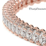 2.50ctw Round Brilliant Diamond Eternity Tennis Bracelet set in 14k Rose Gold