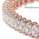 3.25ctw Round Brilliant Diamond Eternity Tennis Bracelet set in 14k Rose Gold