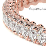 4.25ctw Round Brilliant Diamond Eternity Tennis Bracelet set in 14k Rose Gold