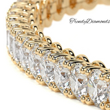 3.25ctw Round Brilliant Diamond Eternity Tennis Bracelet set in 14k Yellow Gold